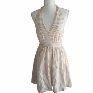 Aura Multicolor Striped Mini Dress